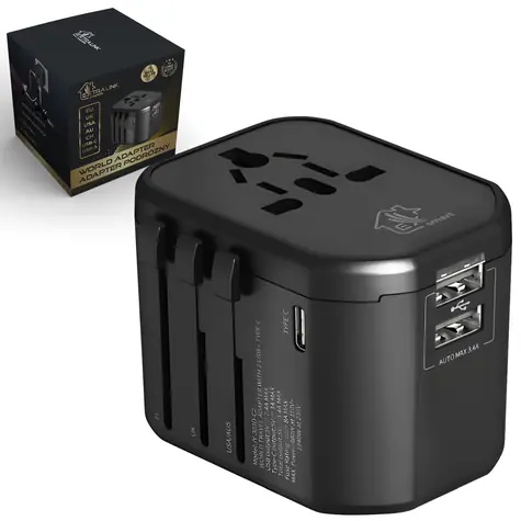 Extralink Smart Life / Cestovní adaptér / EU, UK, USA, AU, CH / USB-C + USB-A