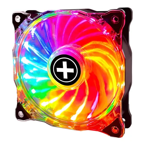 Xilence XPF120G.ARGB.PWM transparentní / Ventilátor / 120 mm / ARGB / PWM / 66 CFM