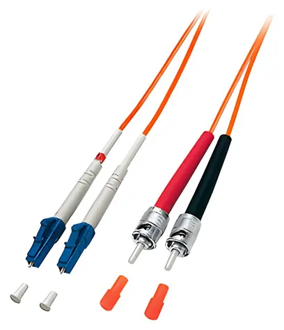 Equip LC/ST oranžová / Optický patchkabel / Multimode duplex OM2 / 10 m / LSZH plášť