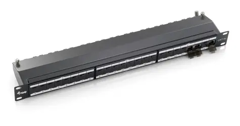 Equip Patch panel 24x / RJ-45 / Cat6a / FTP / 1U / 19