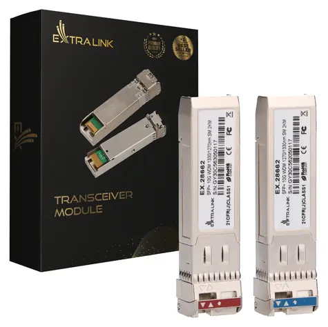 Extralink SFP+ 10G WDM / Optický modul / SM / Tx 1270/Rx 1330nm / 2km / LC / pár