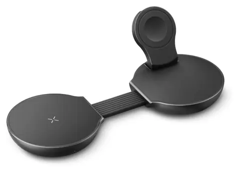 Energea AluMag Trio 2 Gunmetal / Bezdrátová nabíječka / 3v1 / Qi2 / skládací / 25 W