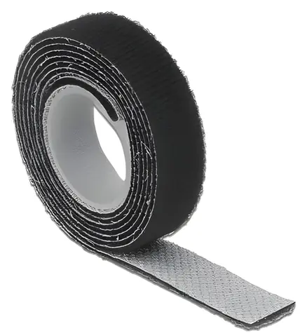 Delock černá / Kabelová páska se suchým zipem v roli / 13 mm / 1 m / nylon