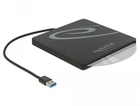 Delock černá / Externí pouzdro pro Slim SATA 5.25