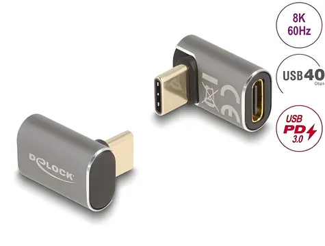 DeLock USB-C / Adaptér / 40 Gbps / PD 100 W / 8K 60 Hz