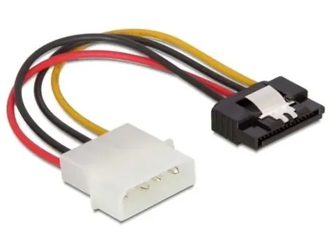 Delock SATA 15pin - Molex 4pin / Napájecí kabel / 0,15 m