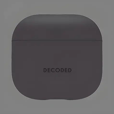 Decoded Silicone Aircase antracitová / Pouzdro / Apple AirPods 4