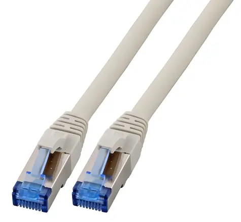 EFB K5525FGR.3 šedá / Patch kabel / Cat6a S/FTP / 3 m / 10 Gbit/s / RJ-45