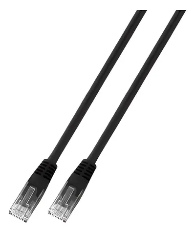 EFB Cat6 U/UTP CCA černá / Patch kabel / 10 m / PVC / AWG 24/7