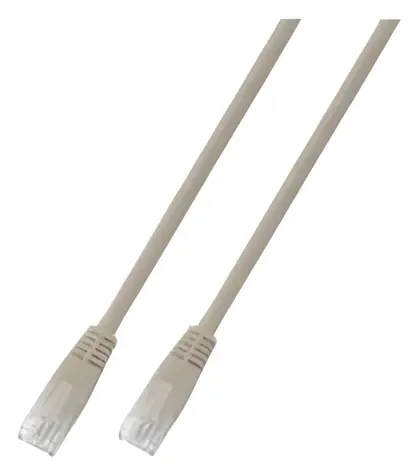 EFB CAT5e U/UTP 10m šedá / Patch kabel / PVC plášť / CCA vodič
