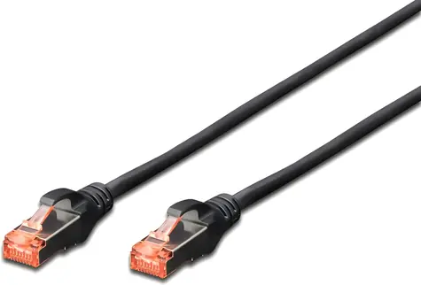 Digitus CAT 6 černá / Patch kabel Outdoor / S/FTP / AWG 27/7 / 1 m