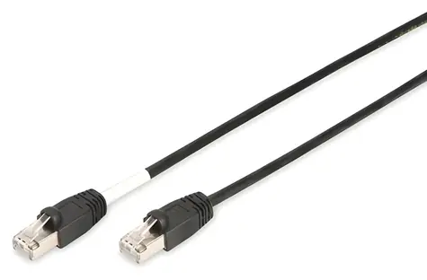 Digitus Cat6 S/FTP černá / Patch kabel / outdoor UV odolný / 2x RJ45 / 3 m