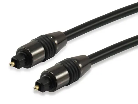 Equip Toslink černá / Optický audio kabel / 1,8 m / pozlacené konektory