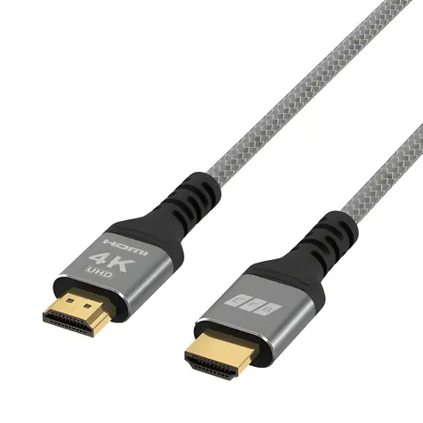 EFB šedá / HDMI kabel / 0,5 m / 4K/60Hz / HDMI 2.0 / s Ethernetem