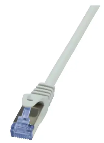LogiLink PrimeLine šedá / Patch kabel / Cat6a S/FTP / 3 m / AWG 26/7 / 10 Gbit/s