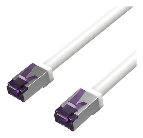 Shiverpeaks CAT 6A S/FTP bílá / Patch kabel / 10 m / 500 MHz