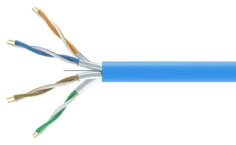 Equip Cat6a U/FTP modrá / Instalační kabel / 305 m / LSZH / 500 MHz