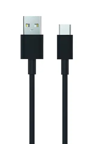 2GO černá / Datový kabel / USB-A - USB-C / USB 3.2 Gen 1 / 1 m / 2,4 A