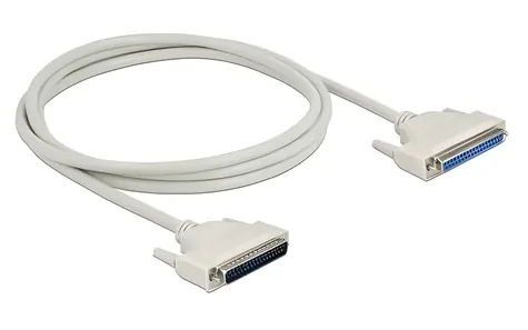 Delock D-Sub 37 / Sériový kabel / samec – samice / 2 m / béžová