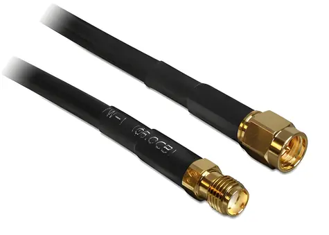 Delock SMA (M) - SMA (F) 5 m / Anténní kabel / CFD200 / low loss