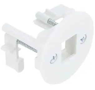 Delock Keystone bílá / Modulový držák / Nástěnná a stolní montáž / 1 port / O 50 mm