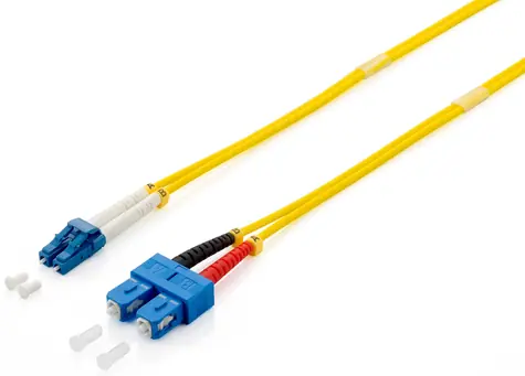 Equip LC-SC 2m žlutá / Optický patchkabel / Singlemode duplex OS2 / LSZH