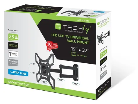 Techly ICA-LCD-2923B černá / Držák TV / 19-37