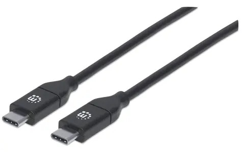 Manhattan USB-C černá / USB kabel / USB-C - USB-C / USB 2.0 / 2 m