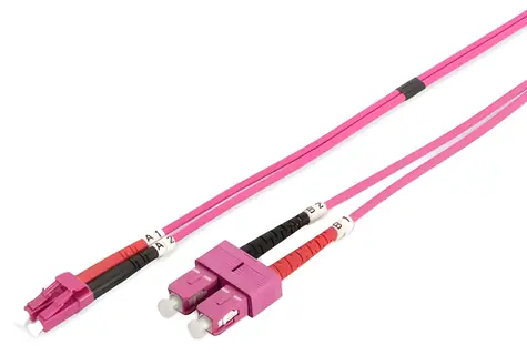 Digitus LC-SC / Optický patch kabel / Multimode OM4 / 50/125 µm / Duplex / 5 m