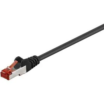 Digitus Cat6 S/FTP černý 0,25m / Patch kabel / RJ45-RJ45 / AWG 27/7 / LSZH