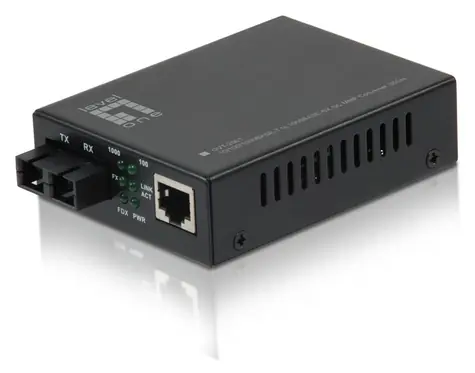 LevelOne Media konvertor RJ45 na SC MM 850nm / Media konvertor / Gigabit Ethernet / 550 m