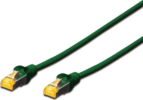 Digitus Patchkabel CAT 6A S/FTP zelený / Síťový kabel / RJ45 / LSZH / PoE++ / AWG 26/7 / 10 m
