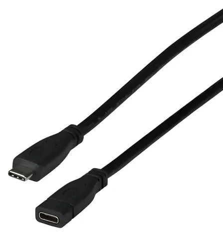 EFB EBUSBC-USBC10GE.1 černá / Prodlužovací kabel USB-C / USB 3.2 Gen 2 / 10 Gbit/s / 1 m / 60 W