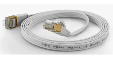 Wantec bílá / Patch kabel / FTP / Cat6a / 5 m