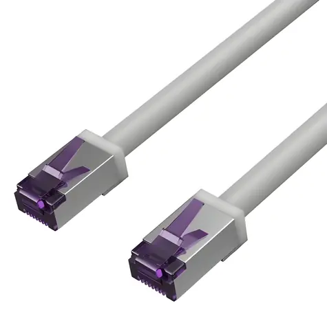 Shiverpeaks Cat 6A S/FTP šedá / Patch kabel / 2 m / 500 MHz / RJ-45