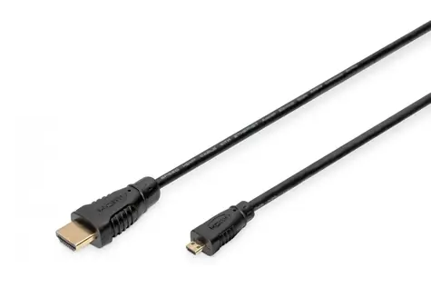 Digitus HDMI Micro-Standard propojovací kabel 1m / typ D-A / 1.4 / High Speed Ethernet / 4K