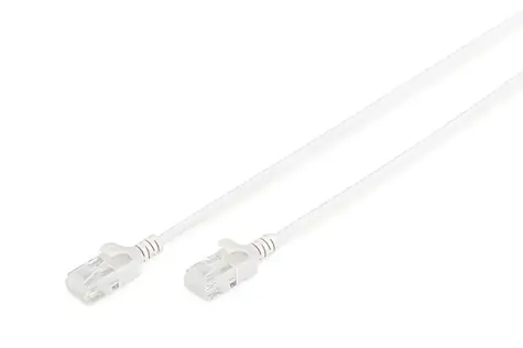 Digitus Cat6 Slim šedý / Patch kabel / U/UTP / 1 m / LSZH