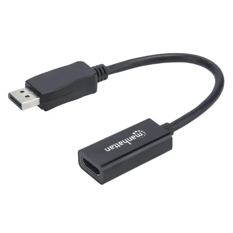 Manhattan DisplayPort - HDMI černá / Adaptér / 0,15 m / Full HD 1080p / Pasivní