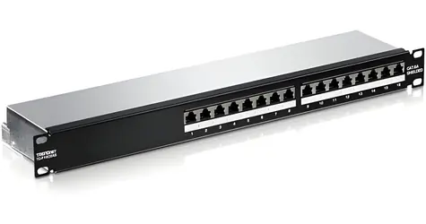 TrendNet TC-P16C6AS / Patch panel / Cat6A / 16 portů / 1U / stíněný