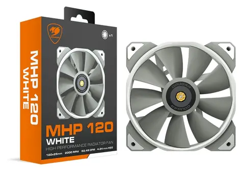 COUGAR MHP 120 bílá / Ventilátor / 120 mm / 2000 RPM / PWM / 34,5 dB