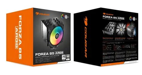 COUGAR Forza 85 ARGB černá / Chladič CPU / 120 mm / 6 heatpipes / 600-2000 RPM / PWM