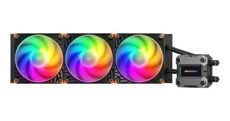 Cougar Poseidon Ultra 360 černá / Vodní chladič CPU / ARGB / 3x 120mm / 2200 RPM / Intel & AMD