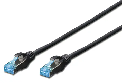 Digitus černá / Patch kabel / SF/UTP / Cat.5e / RJ45 / 3 m