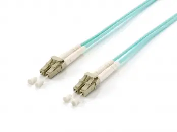 Equip optický kabel LC-LC OM3 2m tyrkysová / Patch kabel / Multimode / Duplex / LSZH