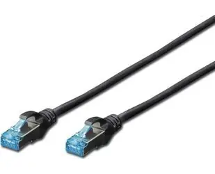 Digitus černá / Patch kabel / Cat5e / SF/UTP / 1 m / RJ45-RJ45