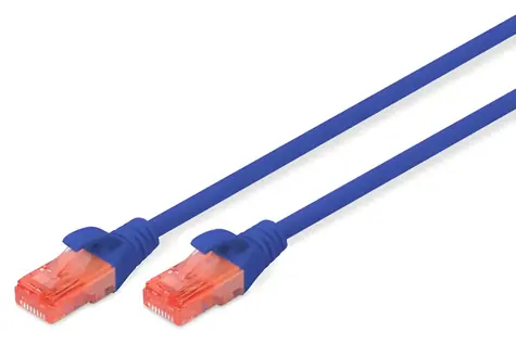 Digitus CAT6 U/UTP modrý / Síťový kabel / RJ-45 / 10 m / AWG 26/7 / LSZH