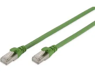 Digitus CAT6a S/FTP 1m zelená / Patch kabel / PUR / PoE++