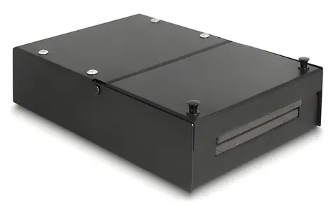 Delock Keystone Box 4-portová / Instalační box / kov / IP20 / černá