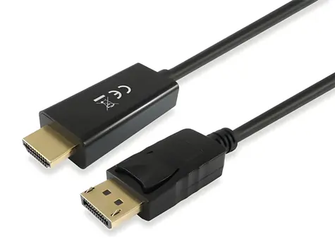 Equip DisplayPort-HDMI černá / Redukce / 4K/30Hz / 3 m / 10,2 Gbit/s