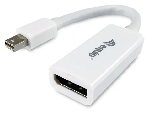 Equip bílá / Redukce / Mini DisplayPort - DisplayPort / 4K/60Hz / 0,15 m
